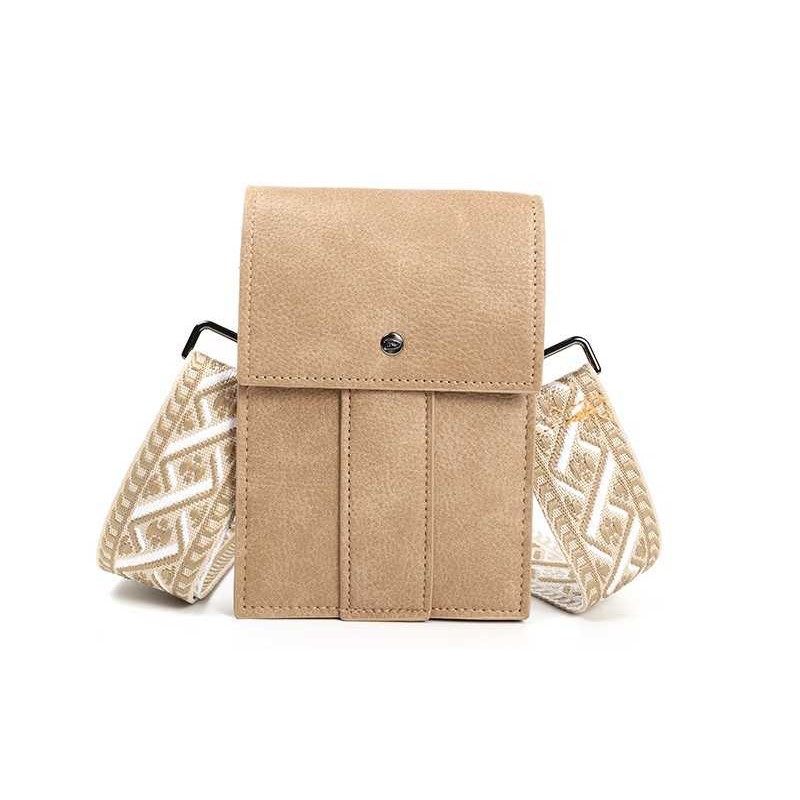 Crossbody telefoontasje voor elke gelegenheid Camel